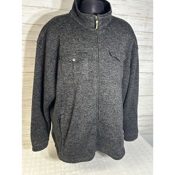 Mountain Khakis OLD FAITHFUL Sweater Jacket Fleece Coat Size 4XL Mens Gray WARM!